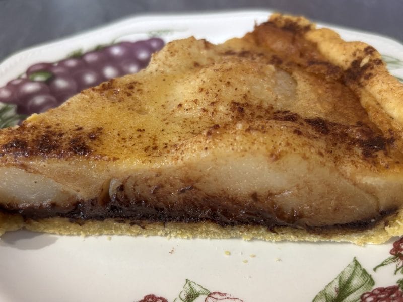 Cliquez pour zoomer ! Tarte aux poires sur lit de chocolat Thermomix par zoe007