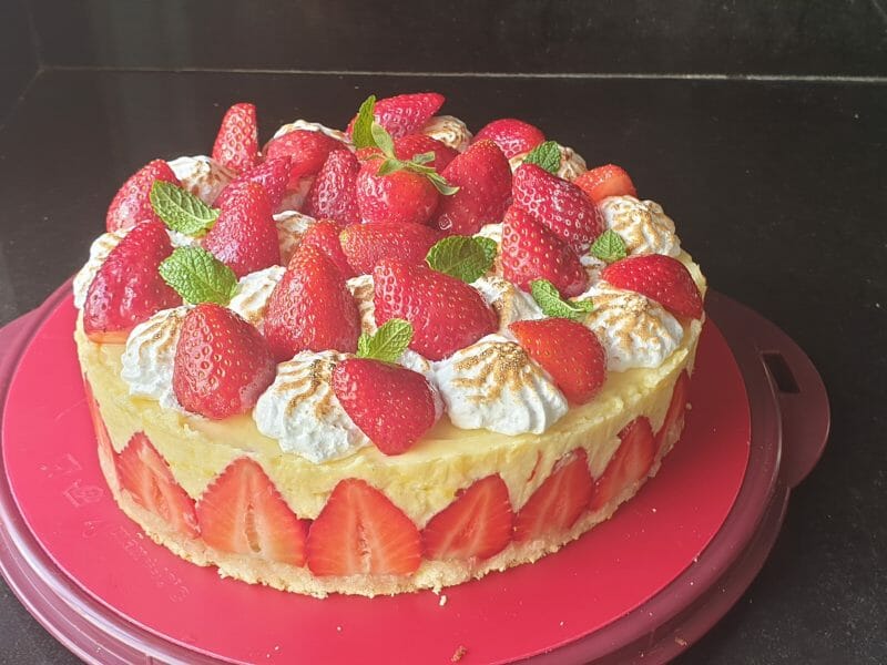 Cliquez pour zoomer ! Fraisier Thermomix par Mouniatoune