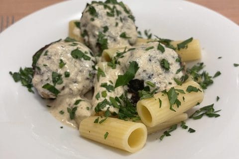 Cliquez pour zoomer ! Boulettes de poireau et boeuf citronné Thermomix par MaisonDenobili