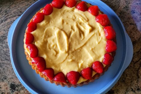 Cliquez pour zoomer ! Tarte renversée aux fruits rouges et citron vert Thermomix par Alfa