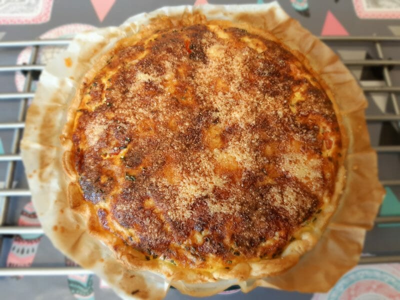 Cliquez pour zoomer ! Tarte au thon, tomate et moutarde Thermomix par MlleBunny