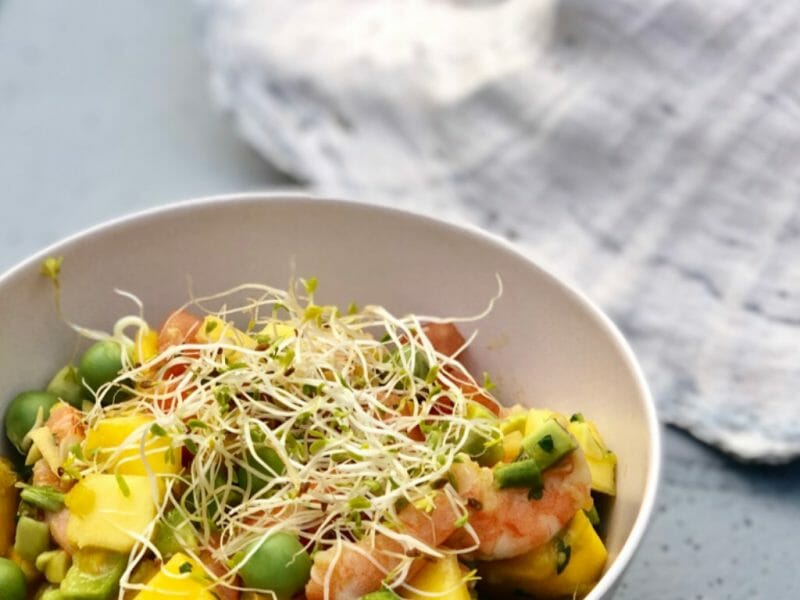 Cliquez pour zoomer ! Ceviche de crevettes, mangue, avocat Thermomix par Zabou33