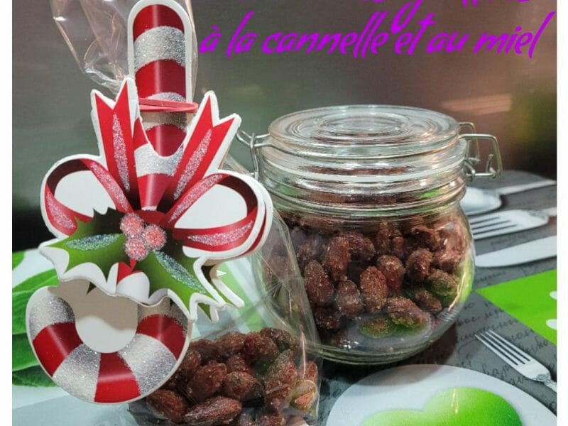 Cliquez pour zoomer ! Amandes grillées à la cannelle et au miel Thermomix par puce67380