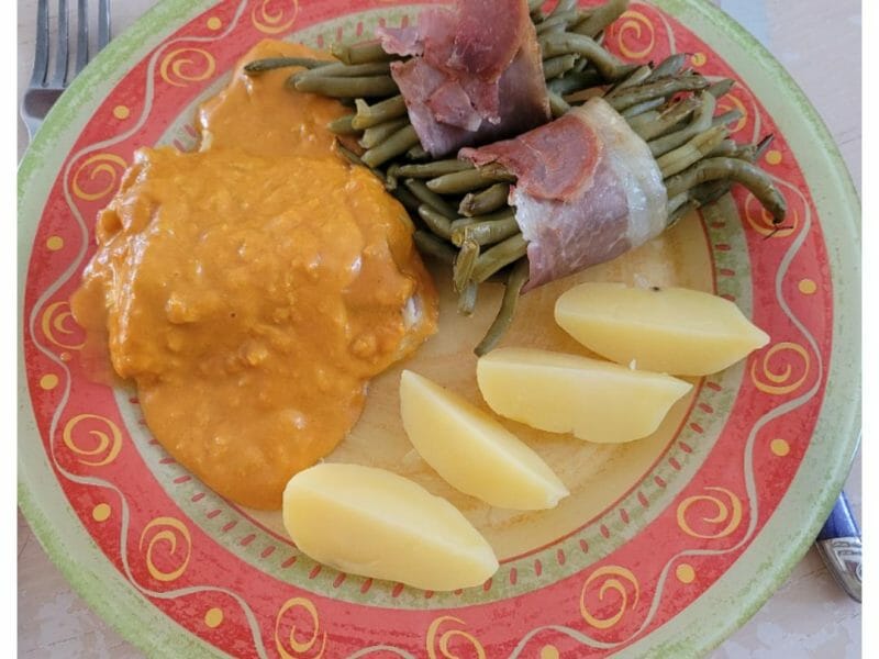 Cliquez pour zoomer ! Curry de poisson au lait de coco Thermomix par puce67380