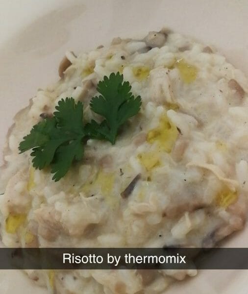 Cliquez pour zoomer ! Risotto poulet et champignons Thermomix par Hniouna Hanane