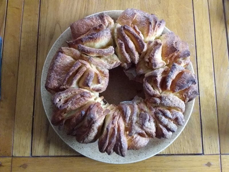 Cliquez pour zoomer ! Brioche à effeuiller à la cannelle Thermomix par Myrabelle