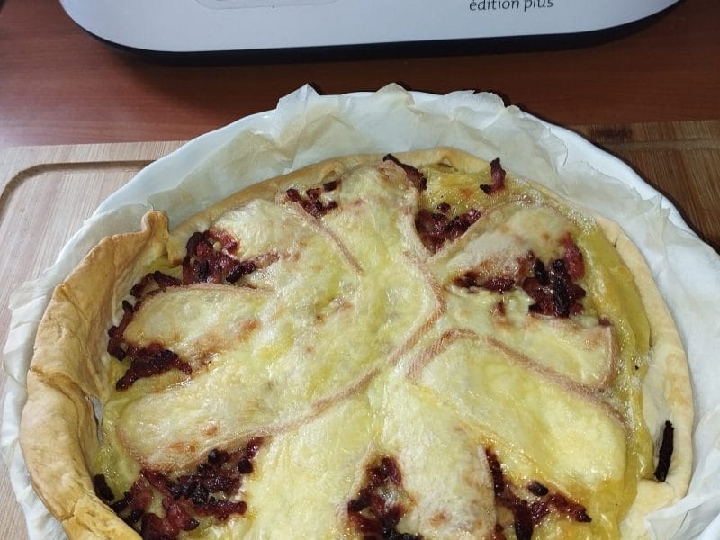Cliquez pour zoomer ! Tarte aux pommes de terre et lardons Thermomix par Vanessa