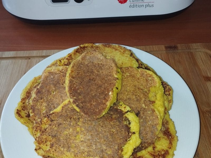 Cliquez pour zoomer ! Galettes de chou-fleur et sauce yaourt Thermomix par Vanessa