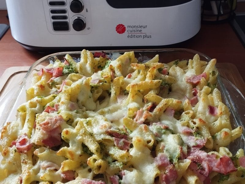 Cliquez pour zoomer ! Gratin de pâtes au brocoli Thermomix par Vanessa