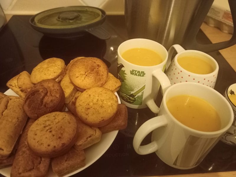 Cliquez pour zoomer ! Mini-cake au potimarron, noix et fourme de Montbrison Thermomix par teza69120