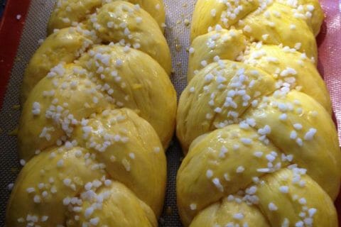 Cliquez pour zoomer ! Brioche tressée à la mie filante Thermomix par Doudoune973