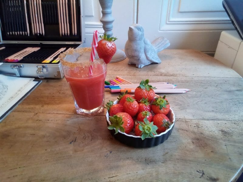 Cliquez pour zoomer ! Jus de fraises Thermomix par Louis