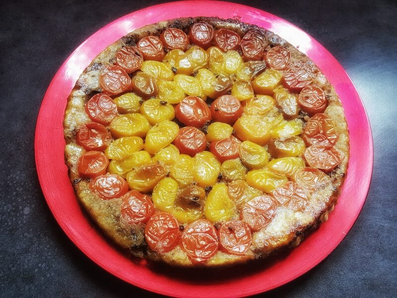 Cliquez pour zoomer ! Tatin de tomates cerises à la tapenade Thermomix par Chrystel31