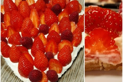 Cliquez pour zoomer ! Tarte aux fraises sans cuisson au Thermomix