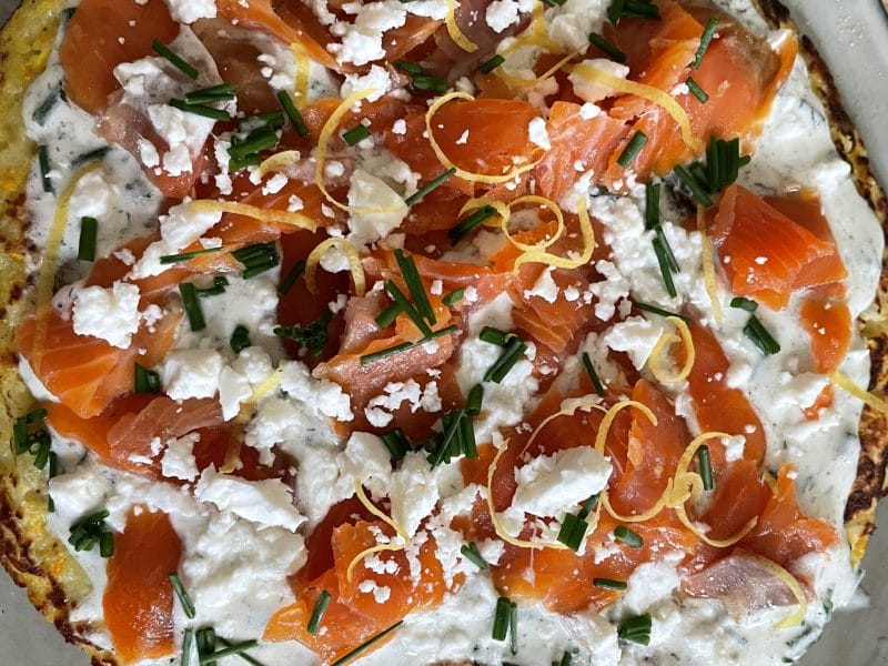 Cliquez pour zoomer ! Galette de légumes et saumon fumé Thermomix par maelle_88