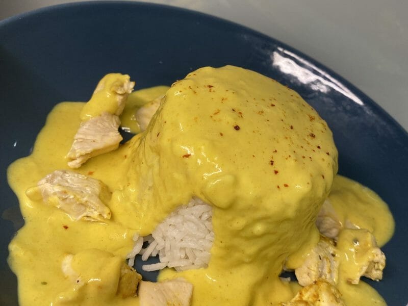 Cliquez pour zoomer ! Blancs de poulet sauce moutarde et curry Thermomix par delphine34000