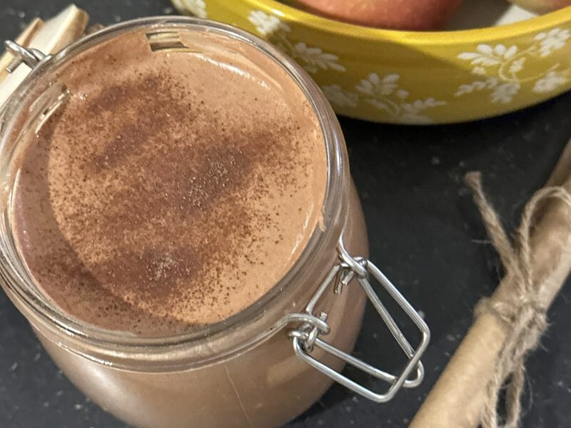 Cliquez pour zoomer ! Mousse au chocolat au jus de pois chiche Thermomix par Elise et Maxence