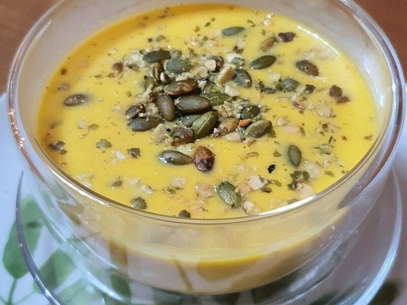 Cliquez pour zoomer ! Soupe de potimarron à l’orange et au gingembre Thermomix par manou