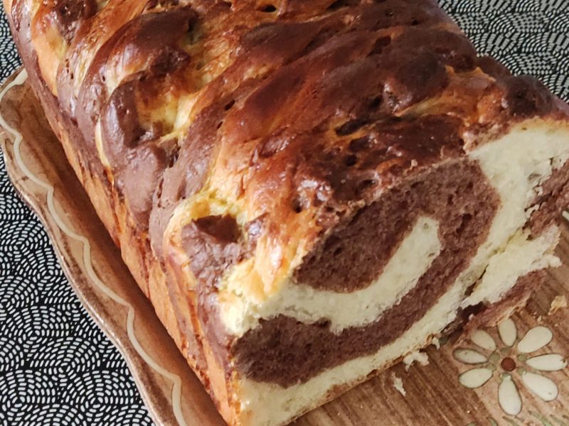 Cliquez pour zoomer ! Brioche marbrée Thermomix par kiwif