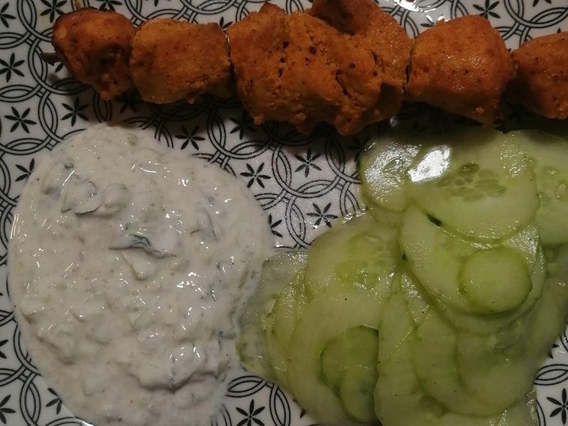 Cliquez pour zoomer ! Brochettes de poulet tandoori Thermomix par caroline_877