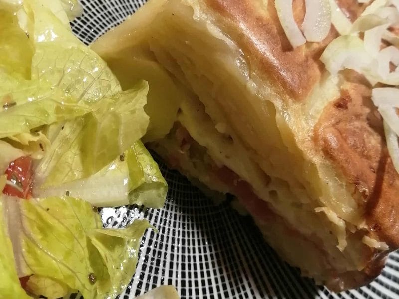 Cliquez pour zoomer ! Gâteau invisible raclette Thermomix par caroline_877