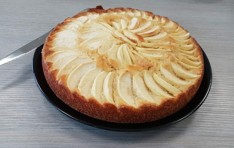 Cliquez pour zoomer ! Gâteau aux pommes et mascarpone Thermomix par Carinou