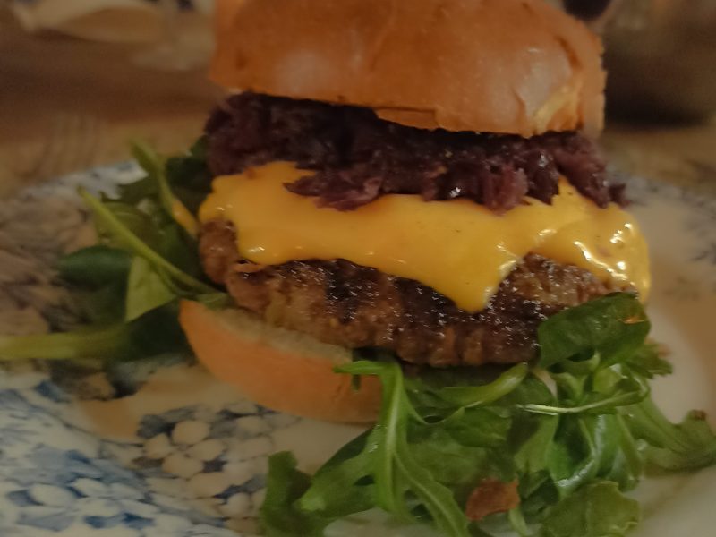 Cliquez pour zoomer ! Burger de boeuf aux olives et oignons caramélisés Thermomix par Celineil