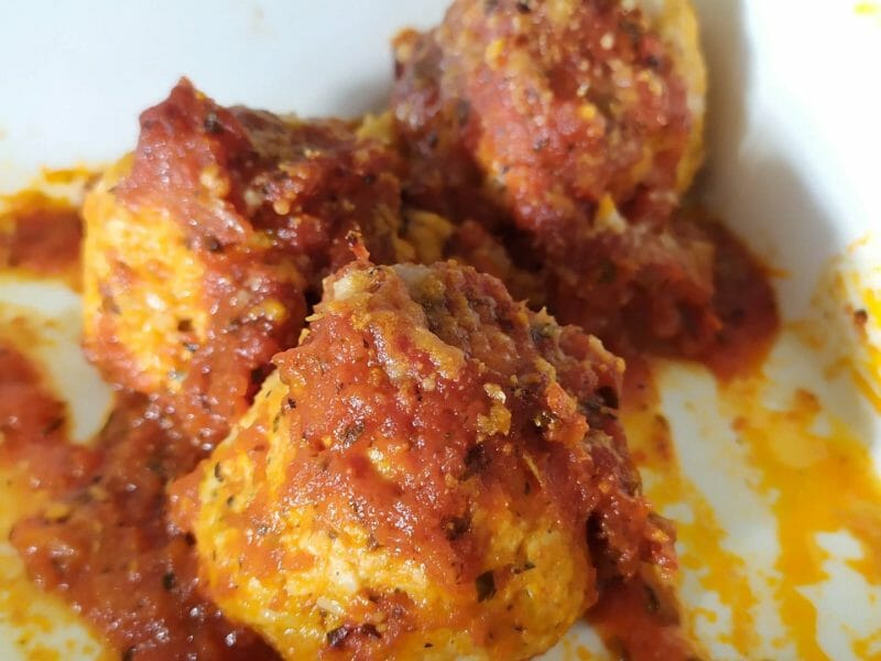 Cliquez pour zoomer ! Boulettes de dinde à l’italienne Thermomix par Le Batman en cuisine