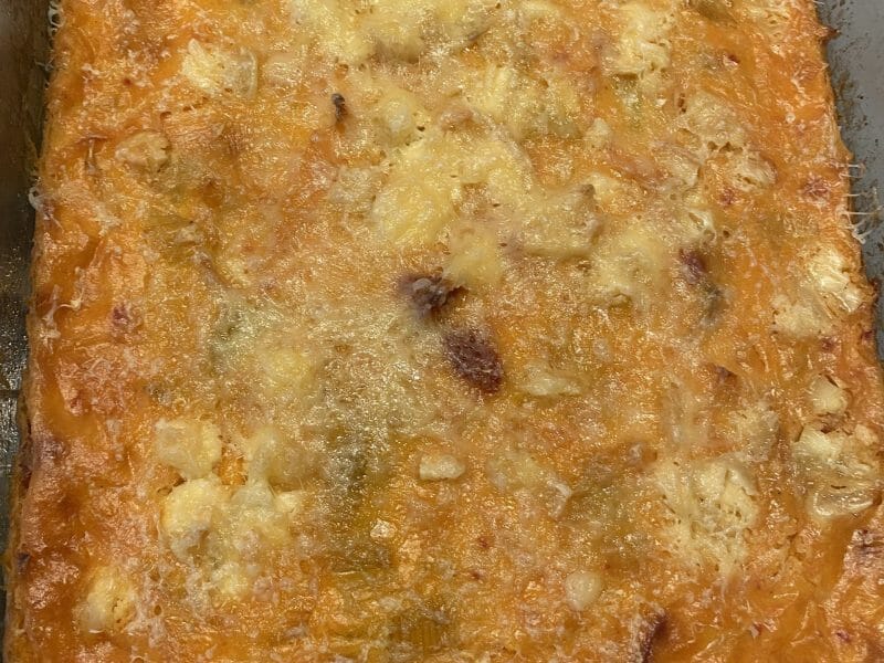 Cliquez pour zoomer ! Clafoutis cancoillotte, poireaux et chorizo Thermomix par sovive