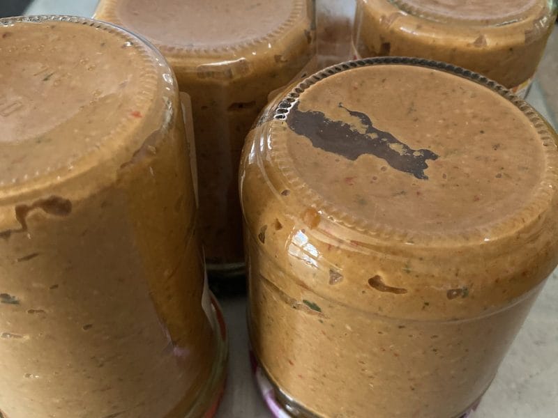 Cliquez pour zoomer ! Pesto d’aubergines et tomates Thermomix par sovive