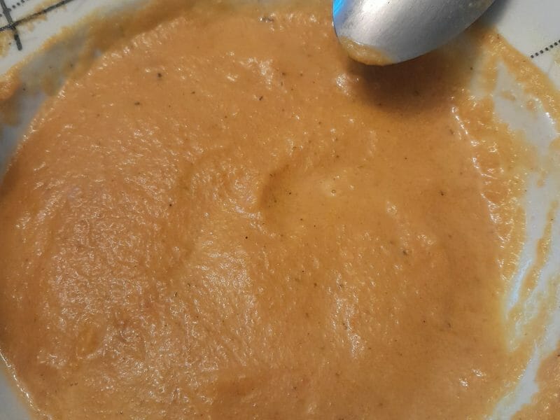 Cliquez pour zoomer ! Velouté carottes et pommes, au lait de coco Thermomix par kade26
