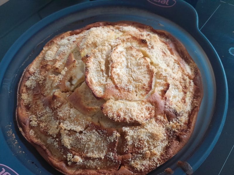 Cliquez pour zoomer ! Gâteau à la semoule et aux pommes Thermomix par kade26