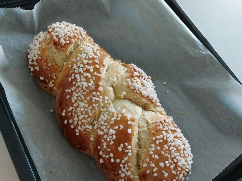 Cliquez pour zoomer ! Brioche tressée à la mie filante Thermomix par karen_2702