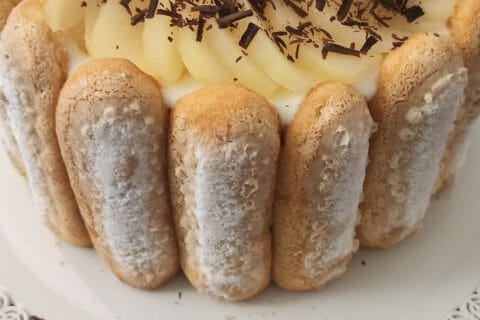 Charlotte poire chocolat au Thermomix - Cookomix