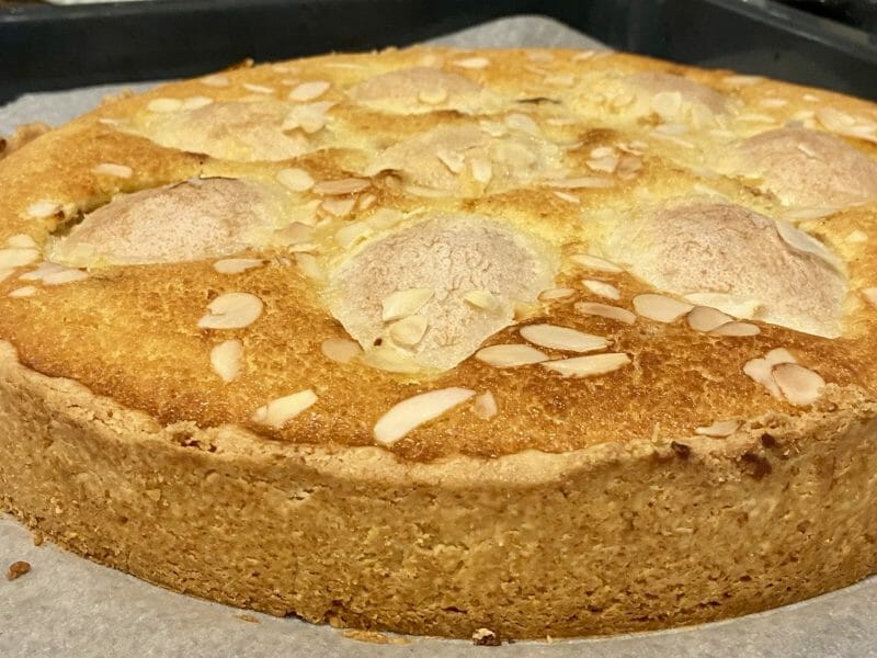 Cliquez pour zoomer ! Tarte aux poires sur lit de chocolat Thermomix par Corscia