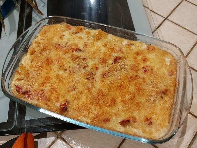 Cliquez pour zoomer ! Gratin de fusilli au jambon Thermomix par celine_1734