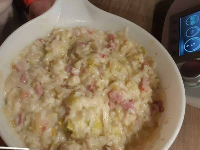 Cliquez pour zoomer ! Risotto poireaux et lardons Thermomix par Clairette de die