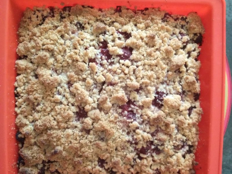 Cliquez pour zoomer ! Crumb cake framboises Thermomix par moie57
