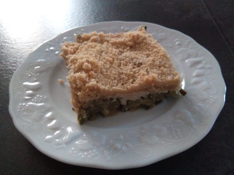 Cliquez pour zoomer ! Gratin de courgette à la ricotta et crumble Thermomix par moie57