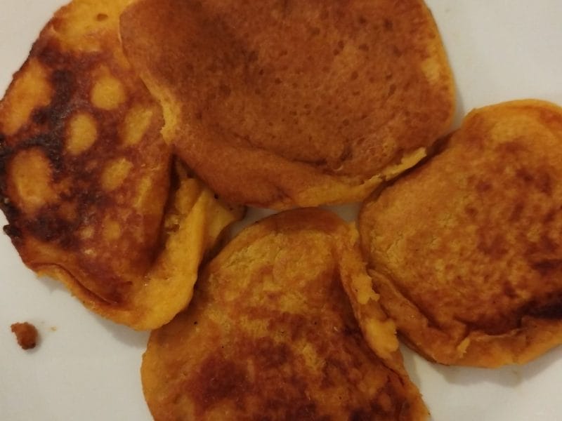 Cliquez pour zoomer ! Pancakes à la patate douce Thermomix par mamananou