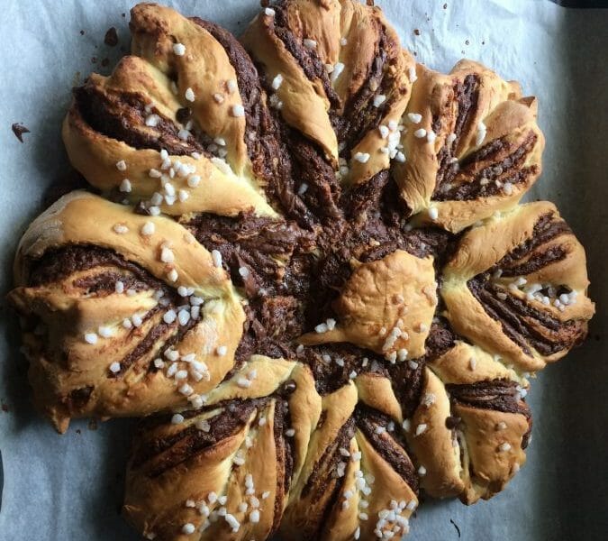 Cliquez pour zoomer ! Brioche étoilée au Nutella Thermomix par Mina11
