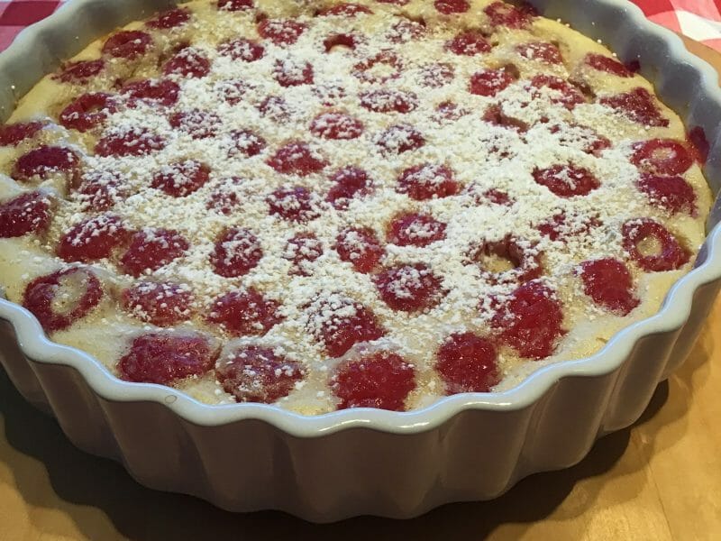 Cliquez pour zoomer ! Clafoutis aux framboises Thermomix par laTexane