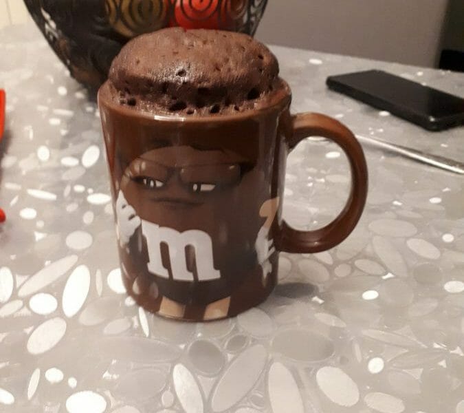 Cliquez pour zoomer ! Mug cake poires chocolat Thermomix par Dine38460