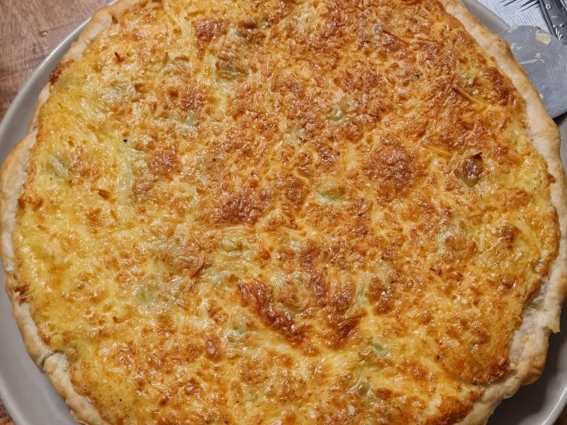 Cliquez pour zoomer ! Tarte aux poireaux et jambon Thermomix par Dine38460