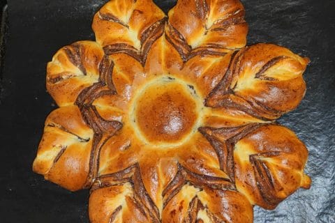Cliquez pour zoomer ! Brioche étoilée au Nutella Thermomix par oumsafiiiiya