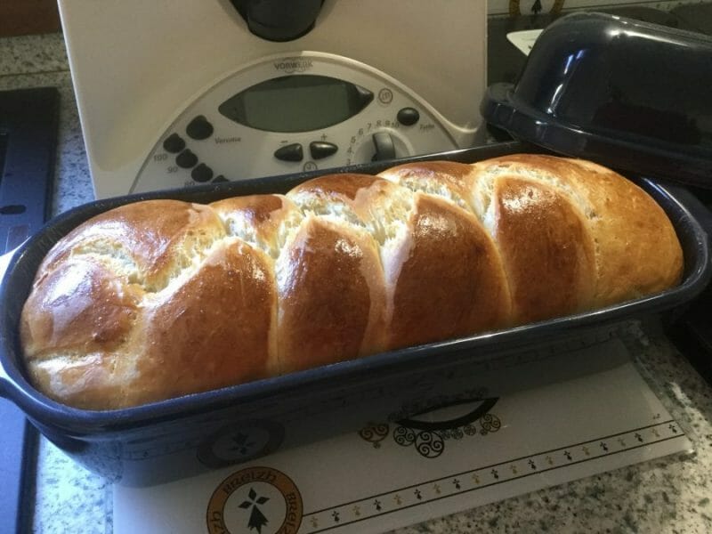 Cliquez pour zoomer ! Brioche tressée à la mie filante Thermomix par Solmar