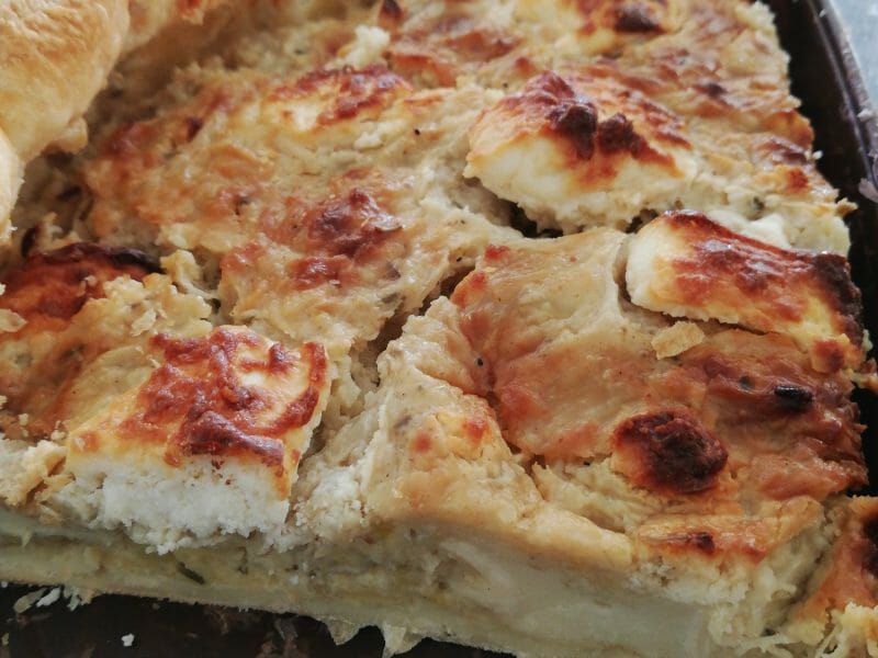 Cliquez pour zoomer ! Tarte aux échalotes et au chèvre Thermomix par anabelle0483