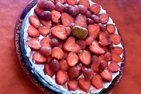 Cliquez pour zoomer ! Tarte aux fraises sans cuisson Thermomix par nathalie-nour