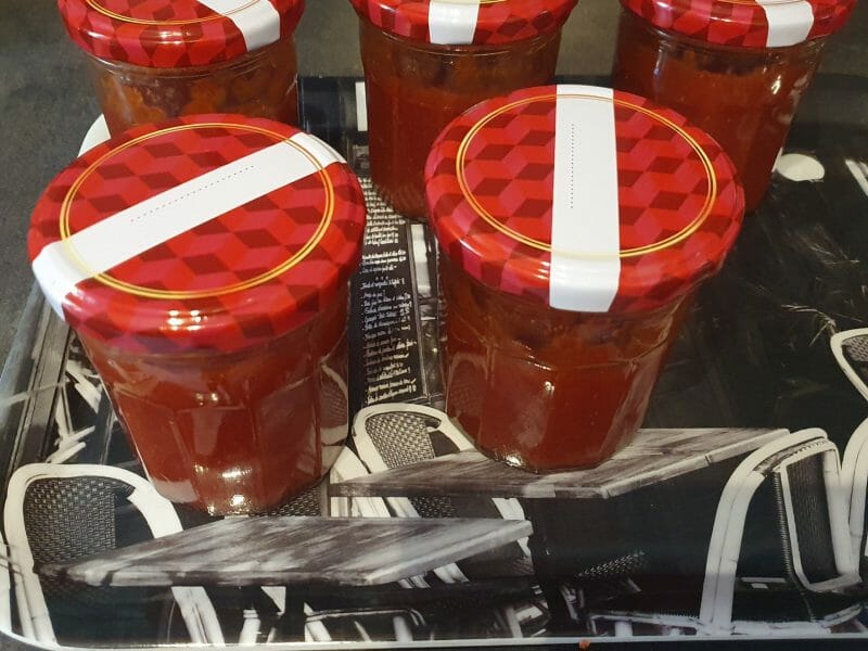 Cliquez pour zoomer ! Confiture mangue fraises Thermomix par cocopop555