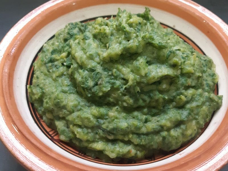 Cliquez pour zoomer ! Purée de pommes de terre et petits pois à la menthe Thermomix par selia01